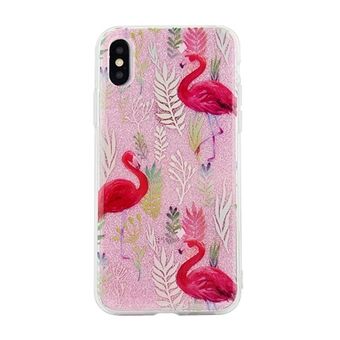 Cover pattern iPhone X / Xs design 5 (flamingo pink)