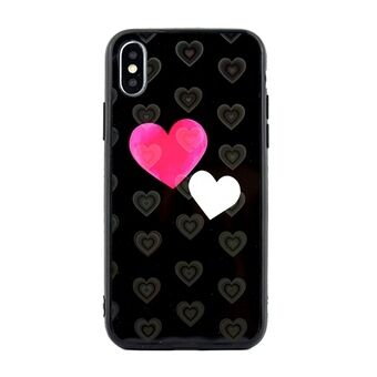 Case Hearts iPhone X / Xs design 5 (hearts black)