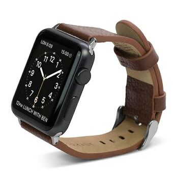 X-Doria Lux Apple Watch strap 42/45 mm brown / brown 23819