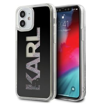 Karl Lagerfeld KLHCP12SKLMLBK iPhone 12 mini 5,4 "black / black hardcase Karl Logo Glitter