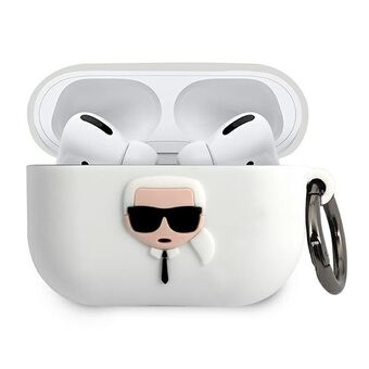 Karl Lagerfeld KLACAPSILGLWH AirPods Pro cover white / white Silicone Iconic