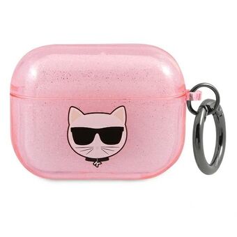 Karl Lagerfeld KLA3UCHGP AirPods 3 cover pink / pink Glitter Choupette