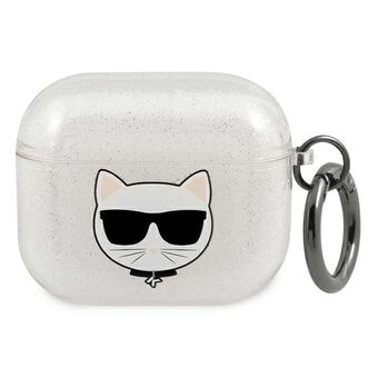 Karl Lagerfeld KLA3UCHGS AirPods 3 cover silver / silver Glitter Choupette