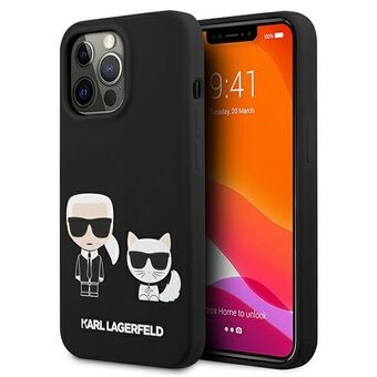 Karl Lagerfeld KLHCP13LSSKCK iPhone 13 Pro / 13 6.1 "hardcase black Silicone Karl & Choupette