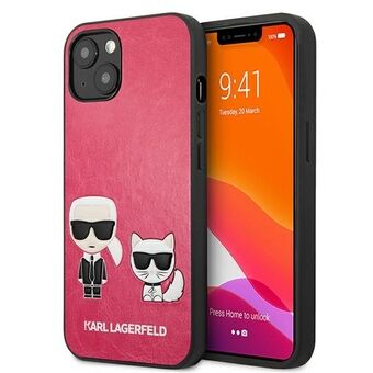 Karl Lagerfeld KLHCP13SPCUSKCP iPhone 13 mini 5,4 "fuchsia / fuchsia hardcase Ikonik Karl & Choupette