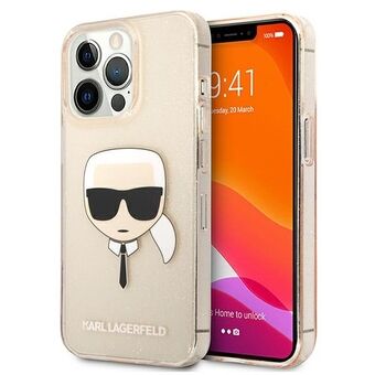 Karl Lagerfeld KLHCP13LKHTUGLGO iPhone 13 Pro / 13 6.1 "Gold / Gold Hardcase Glitter Karl\'s Head