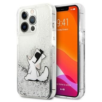 Karl Lagerfeld KLHCP13XGCFS iPhone 13 Pro Max 6.7" silver/silver hardcase Liquid Glitter Choupette Fun