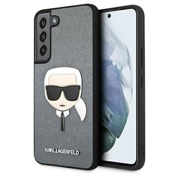 Karl Lagerfeld KLHCS22MSAKHSL S906 S22 + silver / silver hardcase Saffiano Ikonik Karl\'s head