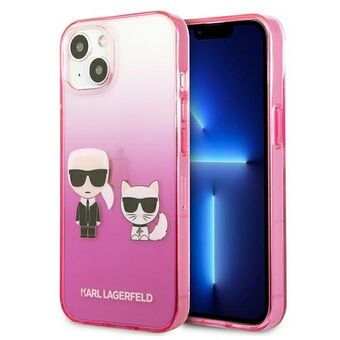 Karl Lagerfeld KLHCP13STGKCP iPhone 13 mini 5.4 "hardcase pink / pink Gradient Iconic Karl & Choupette