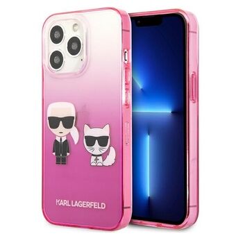 Karl Lagerfeld KLHCP13LTGKCP iPhone 13 Pro / 13 6.1 "hardcase pink / pink Gradient Iconic Karl & Choupette