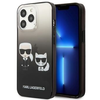 Karl Lagerfeld KLHCP13LTGKCK iPhone 13 Pro / 13 6.1 "hardcase black / black Gradient Iconic Karl & Choupette