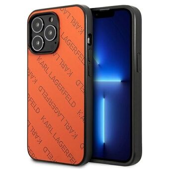 Karl Lagerfeld KLHCP13LPTLO iPhone 13 Pro / 13 6.1" hardcase orange / orange Perforated Allover