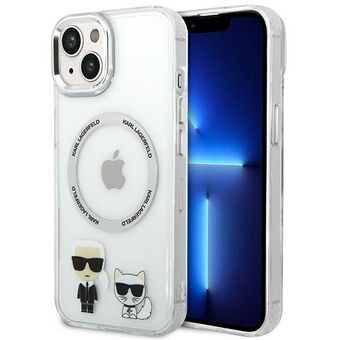 Karl Lagerfeld KLHMP14MHKCT iPhone 14 Plus 6.7" hardcase transparent / transparent Karl & Choupette Aluminum Magsafe