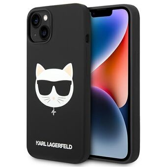 Karl Lagerfeld KLHMP14MSLCHBK iPhone 14 Plus 6.7" hardcase black/black Silicone Choupette Head Magsafe