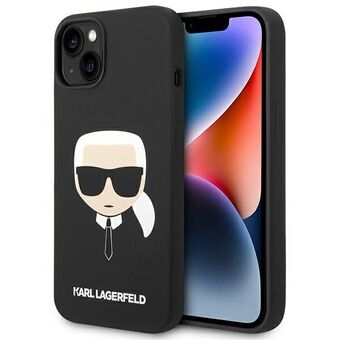 Karl Lagerfeld KLHMP14MSLKHBK iPhone 14 Plus 6.7" hardcase black/black Silicone Karl\'s Head Magsafe