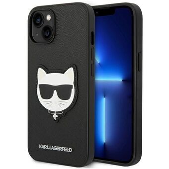 Karl Lagerfeld KLHCP14MSAPCHK iPhone 14 Plus 6.7" hardcase black/black Saffiano Choupette Head Patch