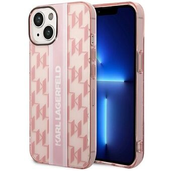 Karl Lagerfeld KLHCP14MHKLSPCP iPhone 14 Plus 6.7" hardcase pink/pink Mono Vertical Stripe