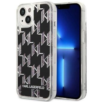 Karl Lagerfeld KLHCP14SLMNMK iPhone 14 6.1" hardcase black / black liquid glitter monogram