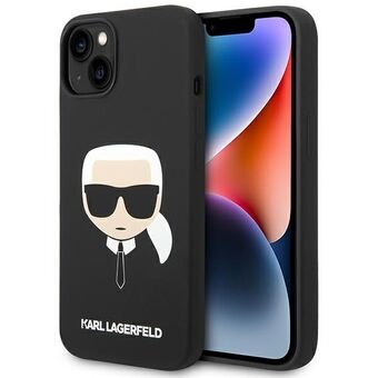 Karl Lagerfeld KLHCP14MSLKHBK iPhone 14 Plus 6.7" hardcase black/black Silicone Karl\'s Head