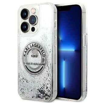 Karl Lagerfeld KLHCP14XLCRSGRS iPhone 14 Pro Max 6.7" silver/silver hardcase Liquid Glitter RSG