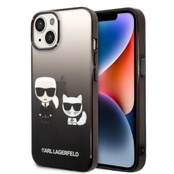 Karl Lagerfeld KLHCP14MTGKCK iPhone 14 Plus 6.7" hardcase black/black Gradient Ikonik Karl & Choupette