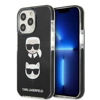 Karl Lagerfeld KLHCP13LTPE2TK iPhone 13 Pro / 13 6.1" hardcase black / black Karl & Choupette Head