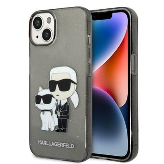 Karl Lagerfeld KLHCP14MHNKCTGK iPhone 14 Plus 6.7" black/black hardcase Glitter Karl&Choupette