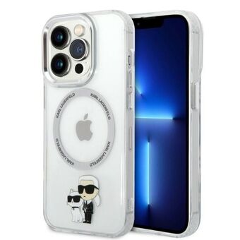 Karl Lagerfeld KLHMP14LHNKCIT iPhone 14 Pro 6.1" hardcase transparent Iconic Karl&Choupette Magsafe