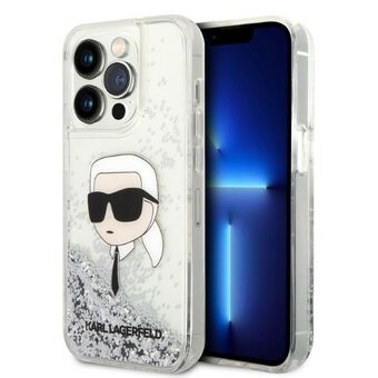 Karl Lagerfeld KLHCP14XLNKHCH iPhone 14 Pro Max 6.7" silver/silver hardcase Glitter Karl Head