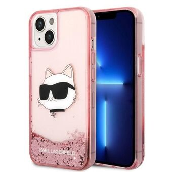 Karl Lagerfeld KLHCP14MLNCHCP iPhone 14 Plus 6.7" pink/pink hardcase Glitter Choupette Head