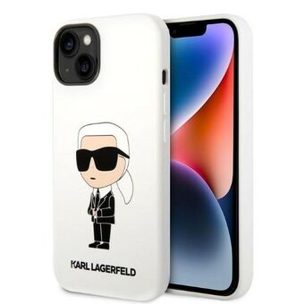 Karl Lagerfeld KLHCP14SSNIKBCH iPhone 14 6.1" hardcase white/white Silicone Ikonik