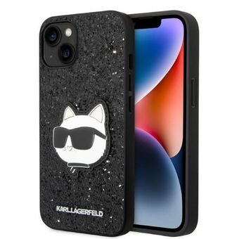 Karl Lagerfeld KLHCP14MG2CPK iPhone 14 Plus 6.7" black/black hardcase Glitter Choupette Patch