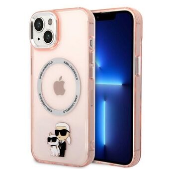 Karl Lagerfeld KLHMP14SHNKCIP iPhone 14 6.1" hardcase pink/pink Iconic Karl&Choupette Magsafe