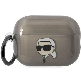 Karl Lagerfeld KKLAP2HNIKTCK Airpods Pro 2 cover black/black Iconic Karl Lagerfeld