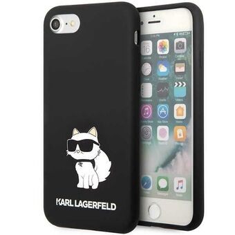 Karl Lagerfeld KLHCI8SNCHBCK iPhone 7/8/ SE 2020/2022 hardcase black/black Silicone Choupette