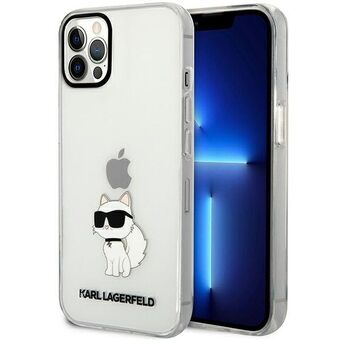 Karl Lagerfeld KLHCP12MHNCHTCT iPhone 12/12 Pro 6.1" transparent hard case Ikonik Choupette