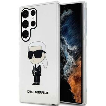 Karl Lagerfeld KLHCS23LHNIKTCT S23 Ultra S918 transparent hard case Iconic Karl Lagerfeld