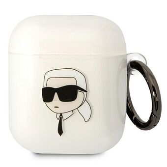 Karl Lagerfeld KLA2HNIKTCT AirPods 1/2 cover transparent Karl\'s Head