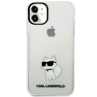 Karl Lagerfeld KLHCN61HNCHTCT iPhone 11 / Xr 6.1" transparent hardcase Ikonik Choupette