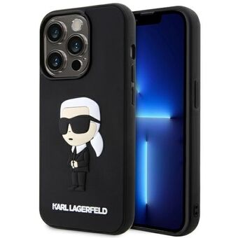 Karl Lagerfeld KLHCP14X3DRKINK iPhone 14 Pro Max 6.7" black/black hardcase Rubber Iconic 3D