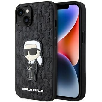 Karl Lagerfeld KLHCP14SSAKHPKK iPhone 14 6.1" black/black Saffiano Monogram Ikonik