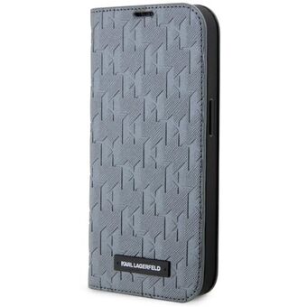 Karl Lagerfeld KLBKP14LSAKLHPG iPhone 14 Pro 6.1" shelf silver/silver Saffiano Monogram