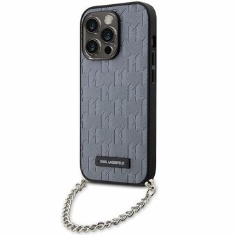 Karl Lagerfeld KLHCP14XSACKLHPG iPhone 14 Pro Max 6.7" silver/silver hardcase Saffiano Monogram Chain