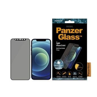 PanzerGlass E2E Super + iPhone 12 Mini Cover Friendly AntiBacterial Microfracture Privacy sort / sort