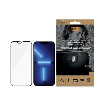 PanzerGlass E2E Microfracture iPhone 13 Pro Max 6.7 "CamSlider Swarovsky Cover Friendly AntiBacterial sort / sort 2752