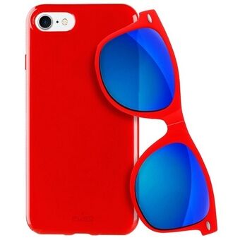 Puro Sunny Kit case iPhone 7/8 + glasses SE 2020 / SE 2022 red / red IPC747SUNNYKIT1RED