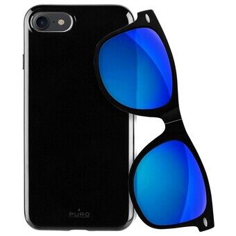 Puro Sunny Kit case iPhone 7/8 + glasses SE 2020 / SE 2022 black / black IPC747SUNNYKIT1BLK