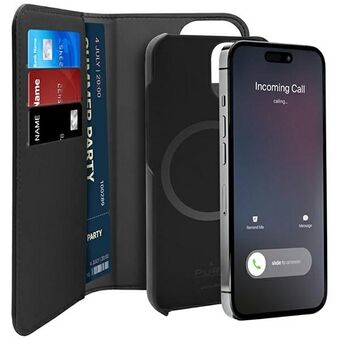 Puro Wallet Detachable iPhone 14 Plus 6.7" 2in1 MagSafe black/black PUIPC1467BKMAG1BLK