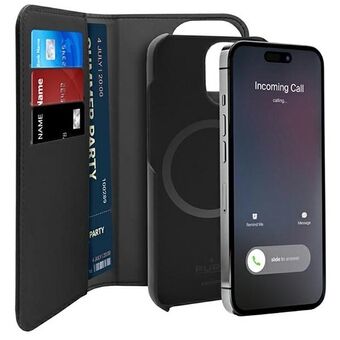 Puro Wallet Detachable iPhone 14 Pro Max 6.7" 2in1 MagSafe black/black PUIPC14P67BKMAG1BLK