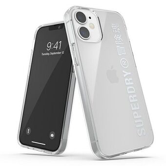 SuperDry Snap iPhone 12 mini clear case silver / silver 42590